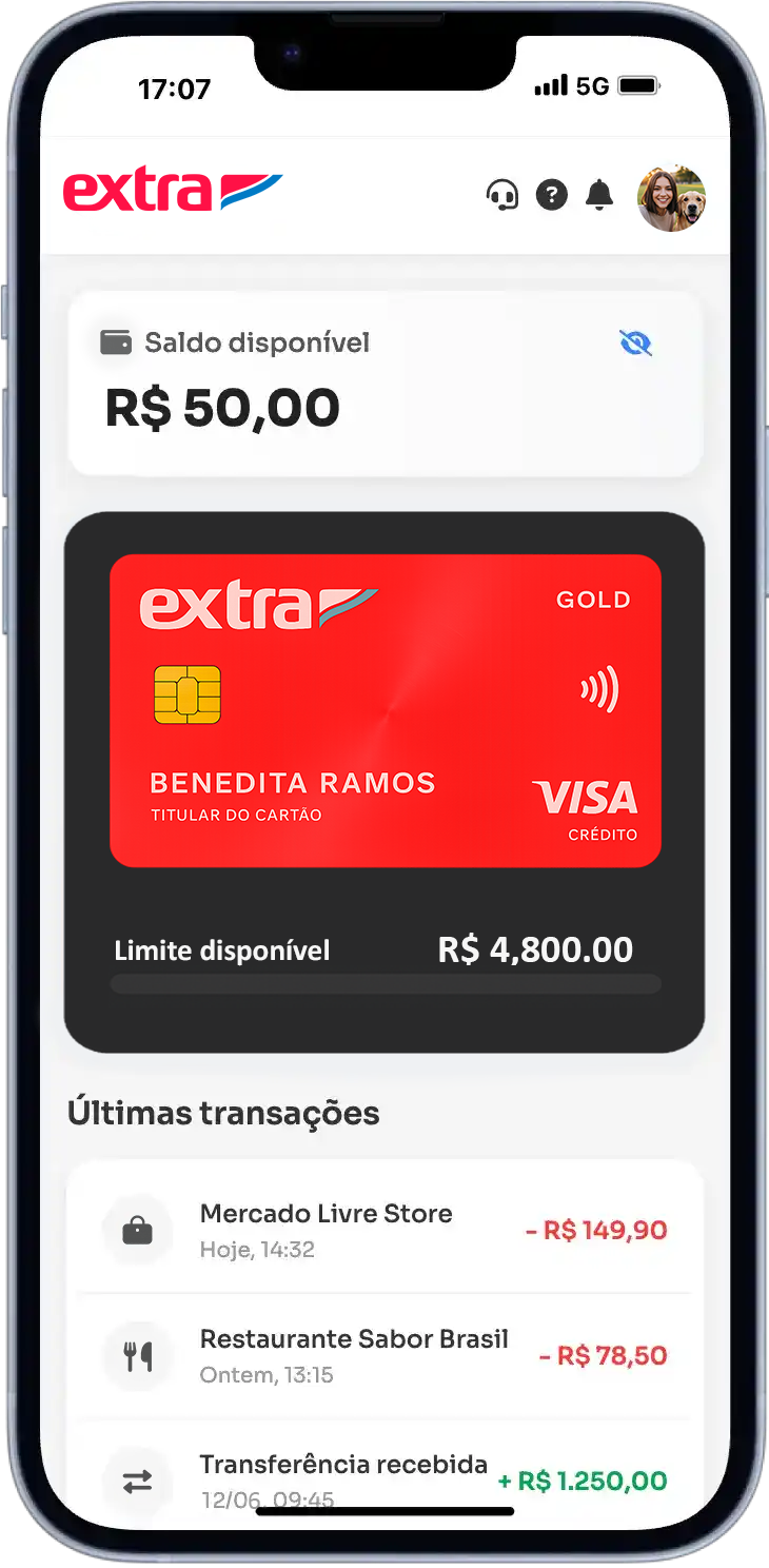 Aplicativo Extra